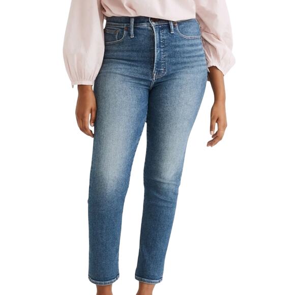 NWT Madewell The Perfect Vintage Jean Straight High Rise Size 33 Petite - Picture 1 of 8